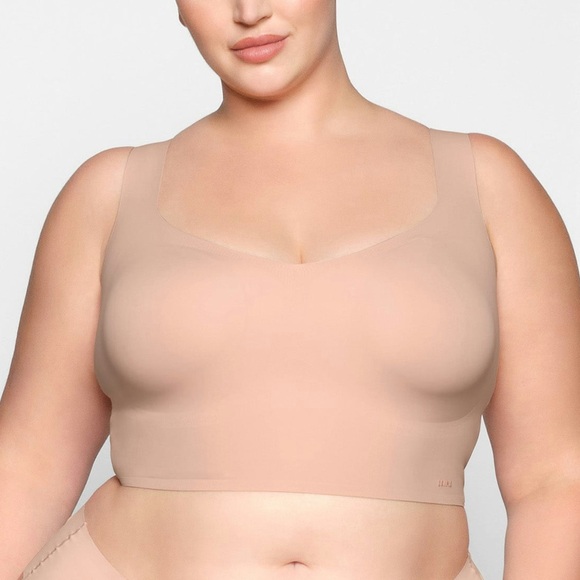 NWT Skims Naked Plunge Longline Bralette in Mica Size S - Picture 3 of 10